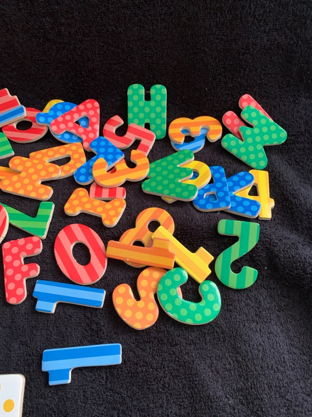 Wooded Magnet Alphabet Upper Case with Numbers and Mathematic Symbols - Picture 5 of 5